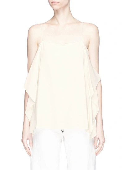 Shop Theory 'petteri' Drape Crepe Top In White