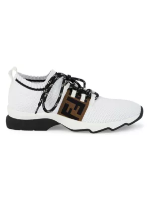 fendi women's rockoko high top knit sneakers