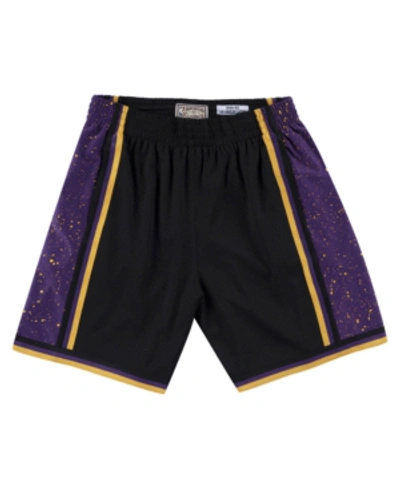 Shop Mitchell & Ness Los Angeles Lakers Men's Rings Shorts In Black