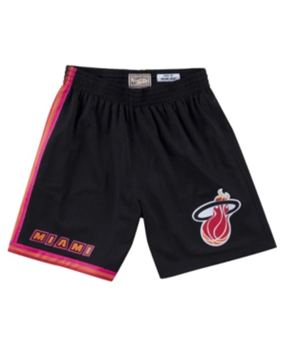 Shop Mitchell & Ness Miami Heat Men's Rings Shorts In Black