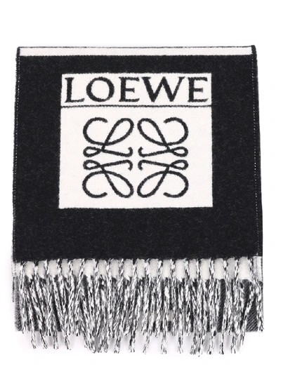 Shop Loewe Football Scarf In Black