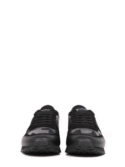 Shop Valentino Sneaker Rockrunner Camouflage Noir In Black