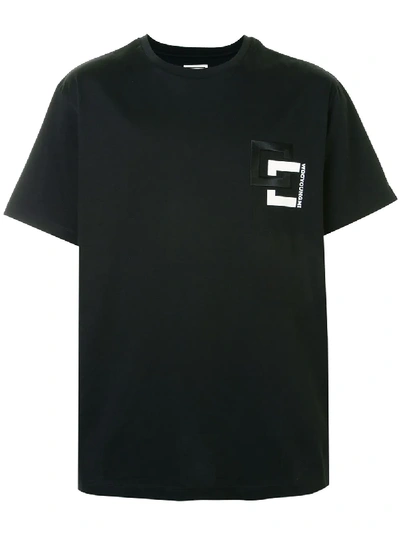 Shop Wooyoungmi Short Sleeved Logo T-shirt In Black