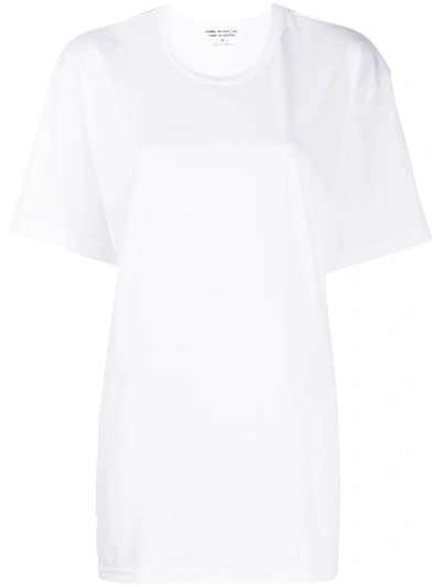 Shop Comme Des Garçons Comme Des Garçons Oversized Crew-neck T-shirt In White