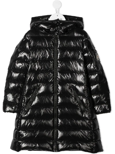 Shop Moncler Moka Hooded Padded Coat In Black