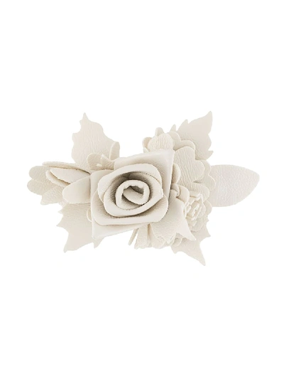 Shop Philosophy Di Lorenzo Serafini Large Flower Brooch In White