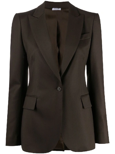 P.a.r.o.s.h Liliux Single-breasted Tailored Jacket In Brown