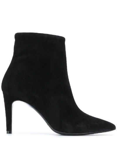 Shop P.a.r.o.s.h Ankle-length Pointed Boots In Black