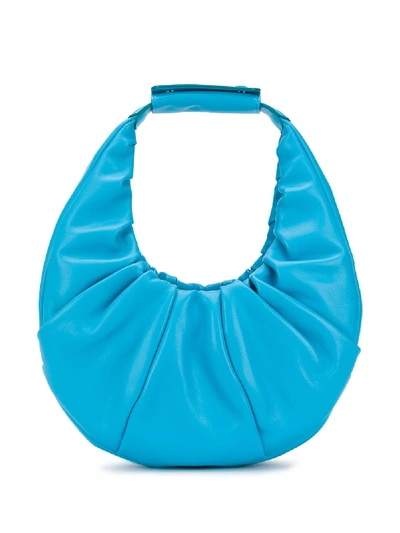 Shop Staud Soft Moon Tote In Blue