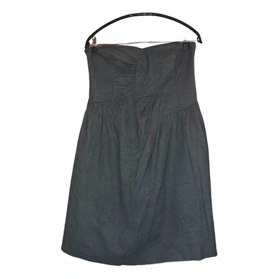 Pre-owned See By Chloé Wool Mini Dress In Anthracite
