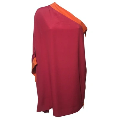Pre-owned M Missoni Red Silk Dress