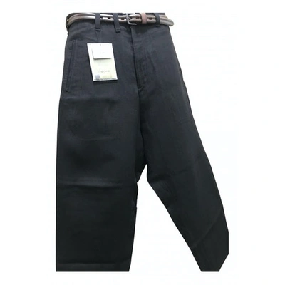 YOHJI YAMAMOTO Pre-owned Black Cotton Trousers