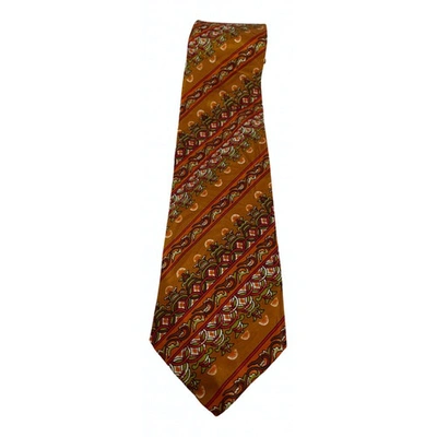 Pre-owned Courrèges Silk Tie In Orange