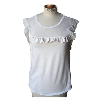 Pre-owned Sandro White Cotton Top