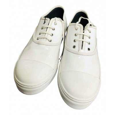 Pre-owned Celine White Cloth Trainers