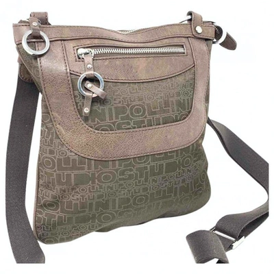 Pre-owned Pollini Cloth Crossbody Bag In Brown