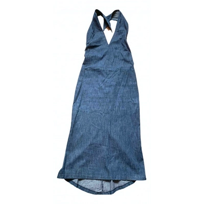 Pre-owned Joseph Blue Cotton Dress