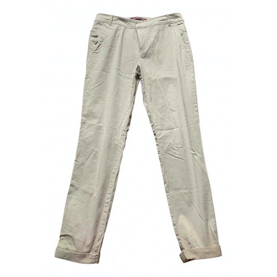 Pre-owned Comptoir Des Cotonniers Chino Trousers In Beige