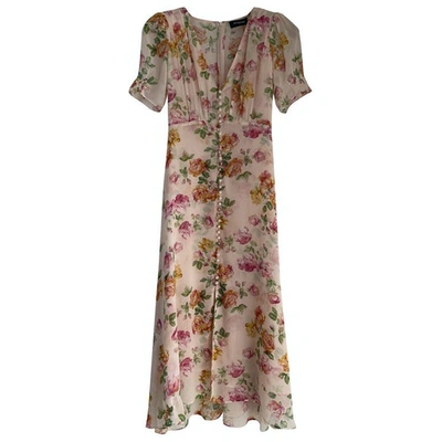 Pre-owned The Kooples Spring Summer 2019 Pink Silk Dress