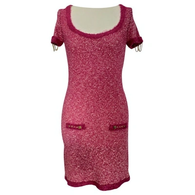 Pre-owned Elisabetta Franchi Pink Cotton - Elasthane Dress