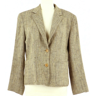 Pre-owned Max Mara Beige Linen Jacket