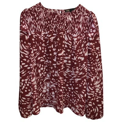 Pre-owned Maje Spring Summer 2019 Burgundy  Top