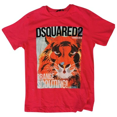 Pre-owned Dsquared2 Red Cotton T-shirts