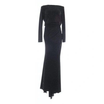 Pre-owned Talbot Runhof Maxi Dress In Black