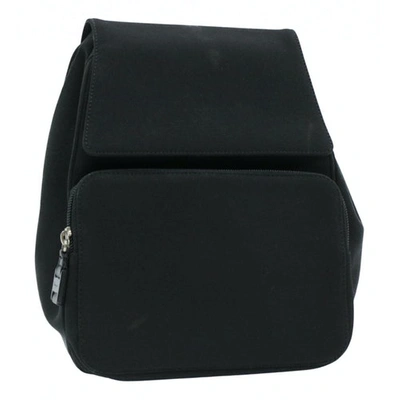 Pre-owned Ferragamo Black Cloth Backpack