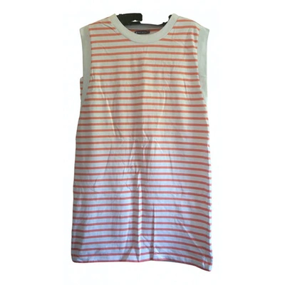 Pre-owned Petit Bateau Mini Dress In Orange