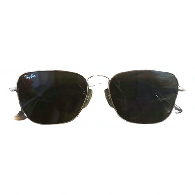 Pre-owned Ray Ban Hexagonal Green Metal Sunglasses