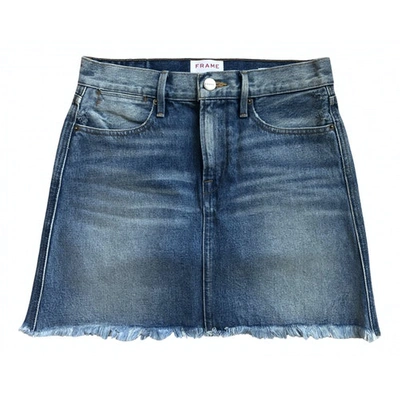 Pre-owned Frame Blue Denim - Jeans Skirt