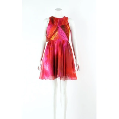 Pre-owned Matthew Williamson Pink Silk Dress