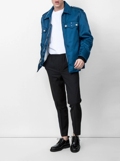 Shop Calvin Klein 205w39nyc Oversized Zipped Shirt Jacket