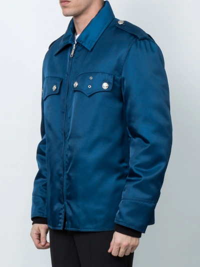 Shop Calvin Klein 205w39nyc Oversized Zipped Shirt Jacket
