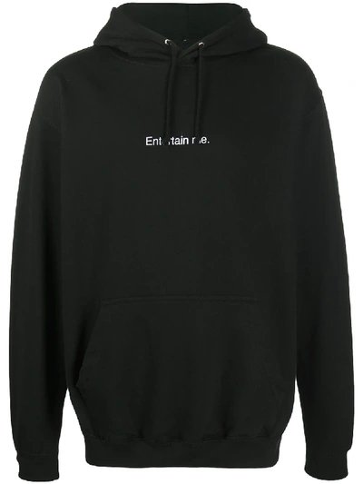 Shop Famt Entertain Me Relaxed-fit Hoodie In Black