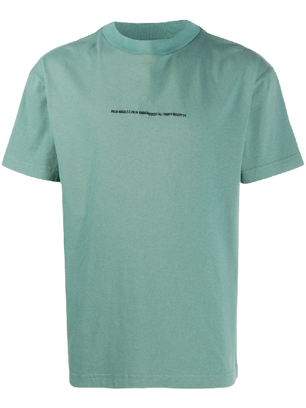 palm angels green t shirt