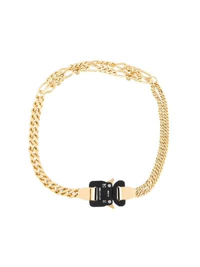 Shop Alyx Signature Lock Necklace In Gold