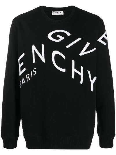 Shop Givenchy Refracted Motif Sweatshirt In Black