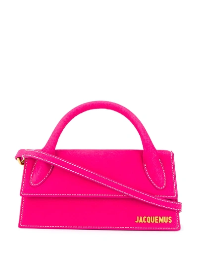 Shop Jacquemus Le Chiquito Long Mini Bag In Pink