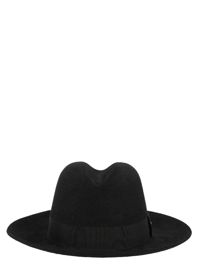 Shop Saint Laurent Brigitte Hat In Black