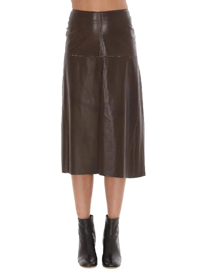 Shop Arma Fairchild Skirt In Brown