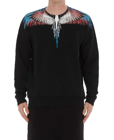 Shop Marcelo Burlon County Of Milan Wings Sweatshirt In Black