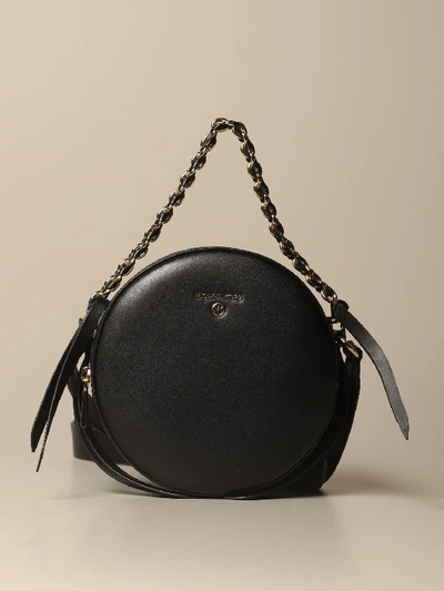 Shop Michael Michael Kors Crossbody Bags  Shoulder Disco Bag In Leather In Black