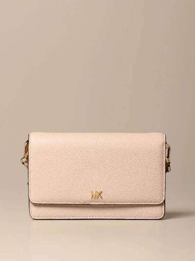 Shop Michael Michael Kors Crossbody Bags  Mini Leather Clutch Bag In Pink