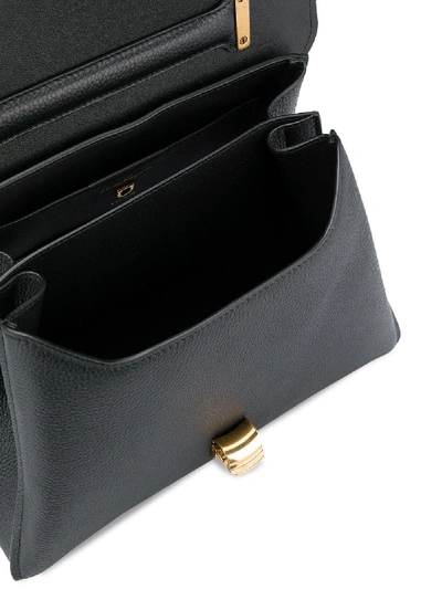 Shop Ferragamo Margot Small Leather Bag In Black