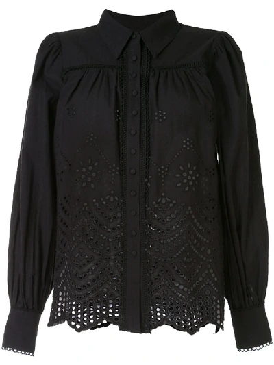 Shop We Are Kindred Lua Embroidered Shirt In Black