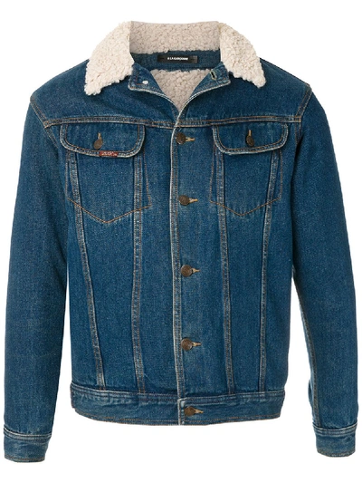 Shop À La Garçonne Vintage Upcycling Denim Jacket In Blue
