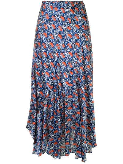 Shop Alexis Serodie Skirt In Blue