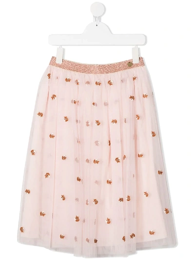 Shop Lanvin Enfant Teen Fox Tutu Skirt In Pink